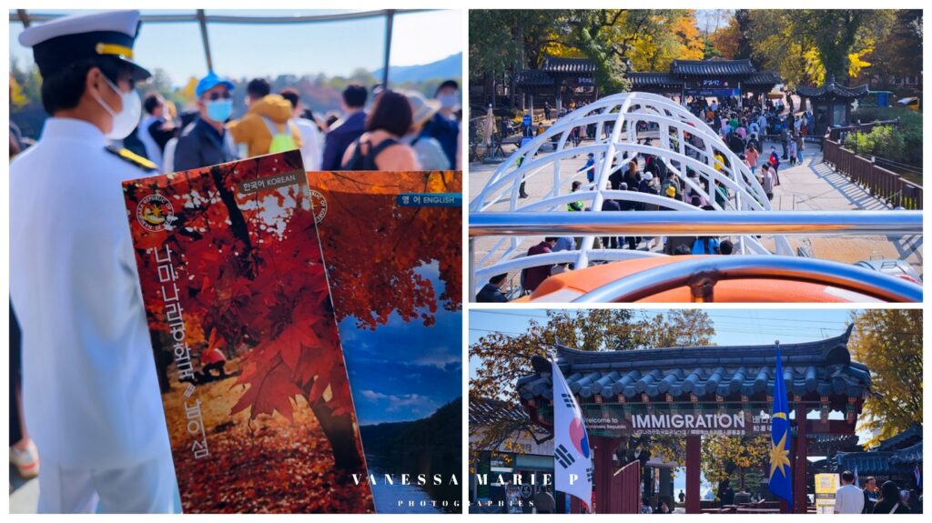 nami island, ferry, horangout