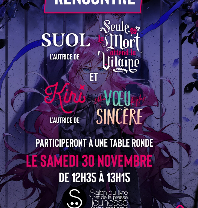 Retour sur la table ronde avec SUOL, dessinatrice de Seule la mort attend la vilaine et de KIRI, créatrice de Mon vœu le plus sincère, aux éditions KOTOON.