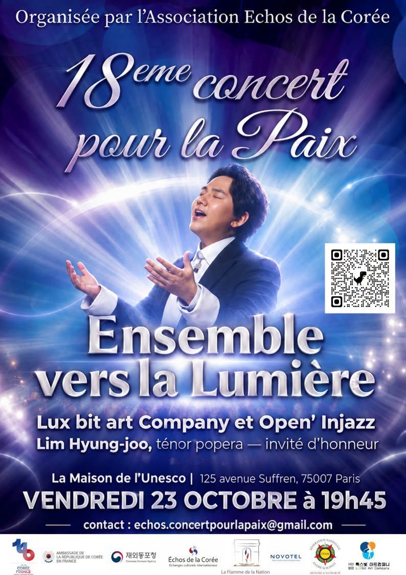 concert pour la paix unesco, Mia Lee Dervout, Echos de la Corée