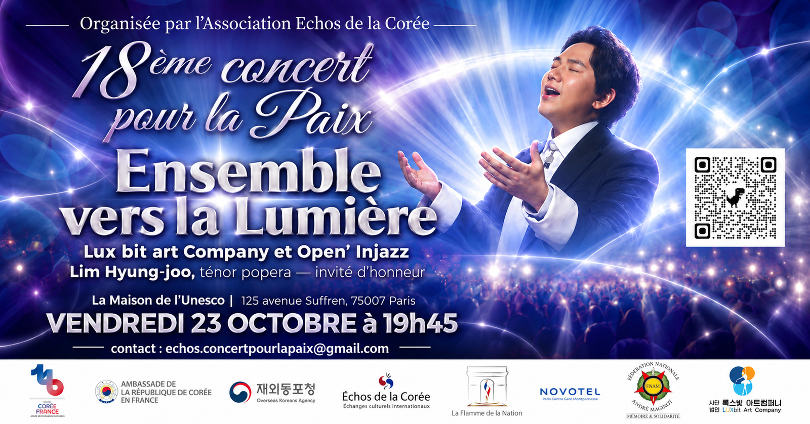 concert pour la Paix UNESCO, Mia Lee Dervout, Echos de la Corée